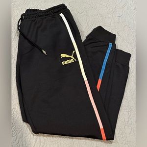 Puma Men’s Black T7 Track Pants NWT Size XL